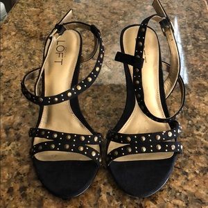 Black LOFT Studded Heels